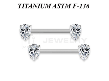 Украшение для груди Ti Metal из титана капли