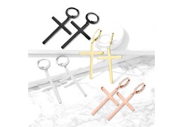 Серьги крест