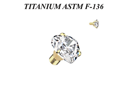 Накрутка из титана кристальное сердце