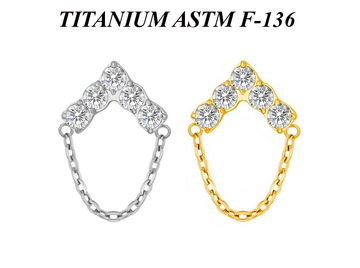 Кластер из титана Ti Metal орленд