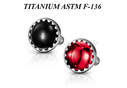 Накрутка из титана Ti Metal с минералами