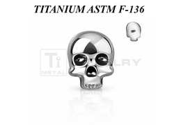 Накрутка из титана Ti Metal череп