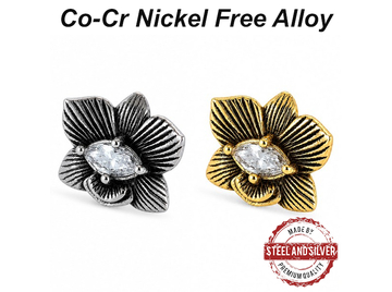 Вставка Steel and Silver орхидея