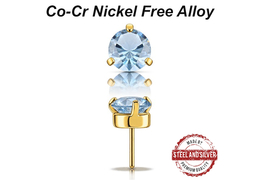Вставка с золотым покрытием Steel and Silver с кристаллом Nano Gems Вставка с золотым покрытием Steel and Silver с кристаллом Nano Gems