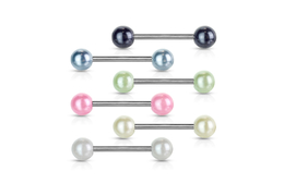 Штанга для языка жемчужина