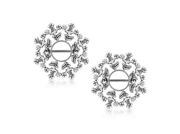 Украшение для груди снежинка