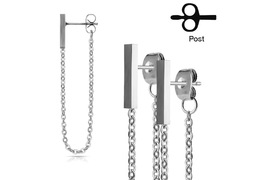 Серьги с цепочкой, пара