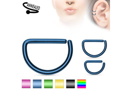 Кольцо раздвижное анодированный полумесяц Кольцо раздвижное анодированный полумесяц