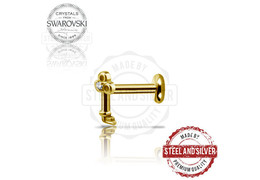 Лабрет Steel and Silver золотой ключик