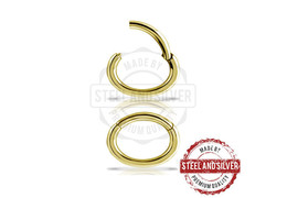 Кликер Steel and Silver овальный с золотым покрытием Кликер Steel and Silver овальный с золотым покрытием