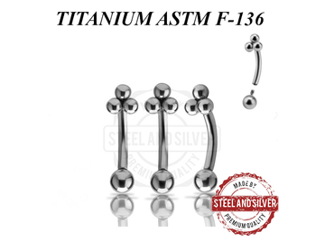 Микробанан из титана Steel and Silver тринити