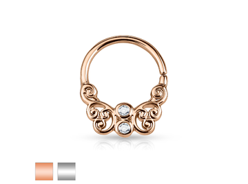 Кольцо раздвижное ажурная бабочка