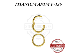 Кликер из титана Steel and Silver с золотым покрытием Кликер из титана Steel and Silver с золотым покрытием