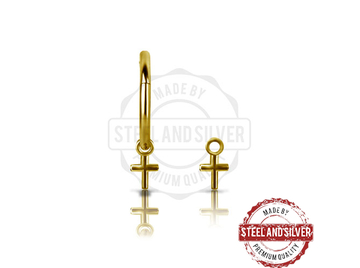 Подвеска Steel and Silver золотой крест