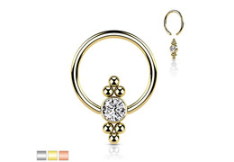 Кольцо с декоративным кластером