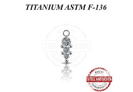 Подвеска Steel and Silver кластером Premium Zirconia Подвеска Steel and Silver кластером Premium Zirconia