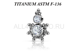 Кластер из титана Ti Metal этель