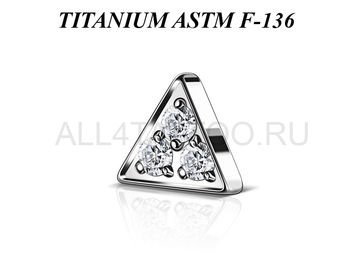 Накрутка из титана Ti Metal треугольник