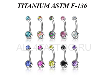 Банан из титана Ti Metal с кристаллами