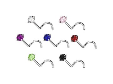 Нострил с круглым кристаллом